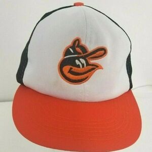 Baltimore Orioles hat Vintage Snapback 90's Rare mesh trucker MLB Cap